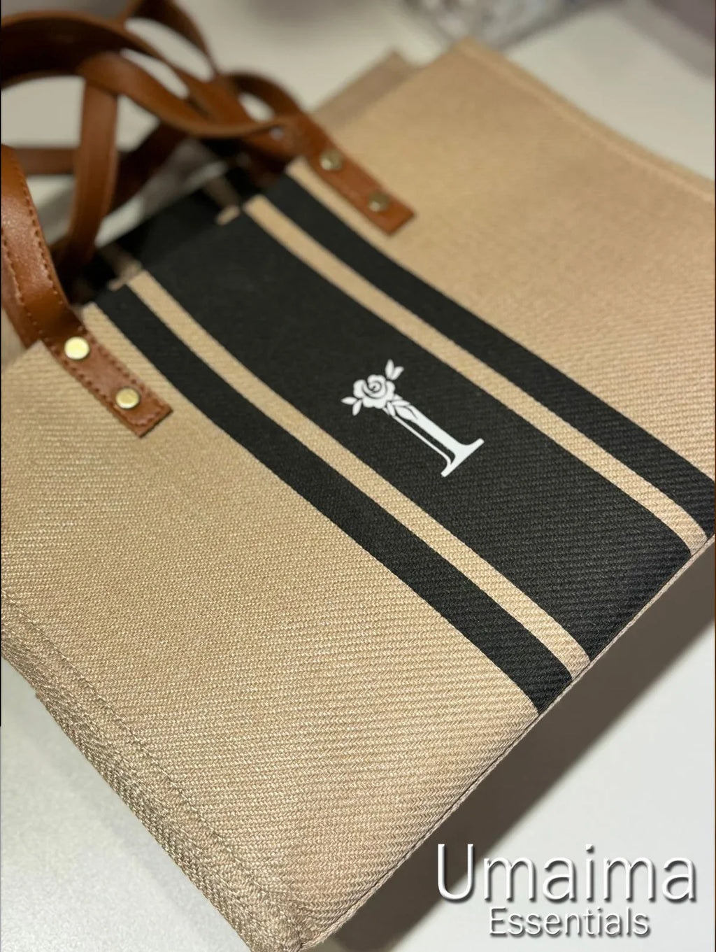 Exclusive Personalized Initial Customized Tote Bag