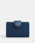 COACH® | Medium Corner Zip Wallet In Signature Jacquard
