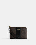 Coach Corner Zip Wristlet