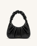 JW pei Gabbi Ruched Hobo Handbag - Black
