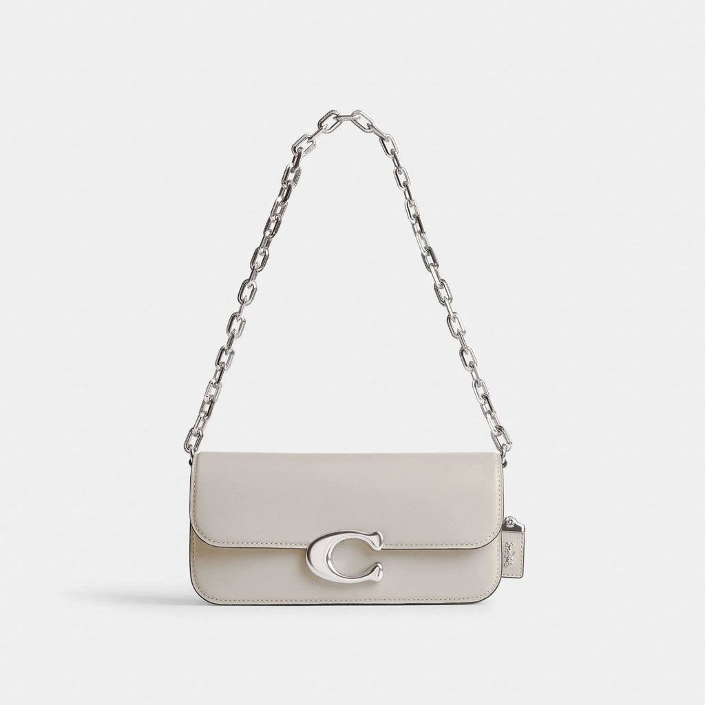 Coach Idol 23 white silver hardware