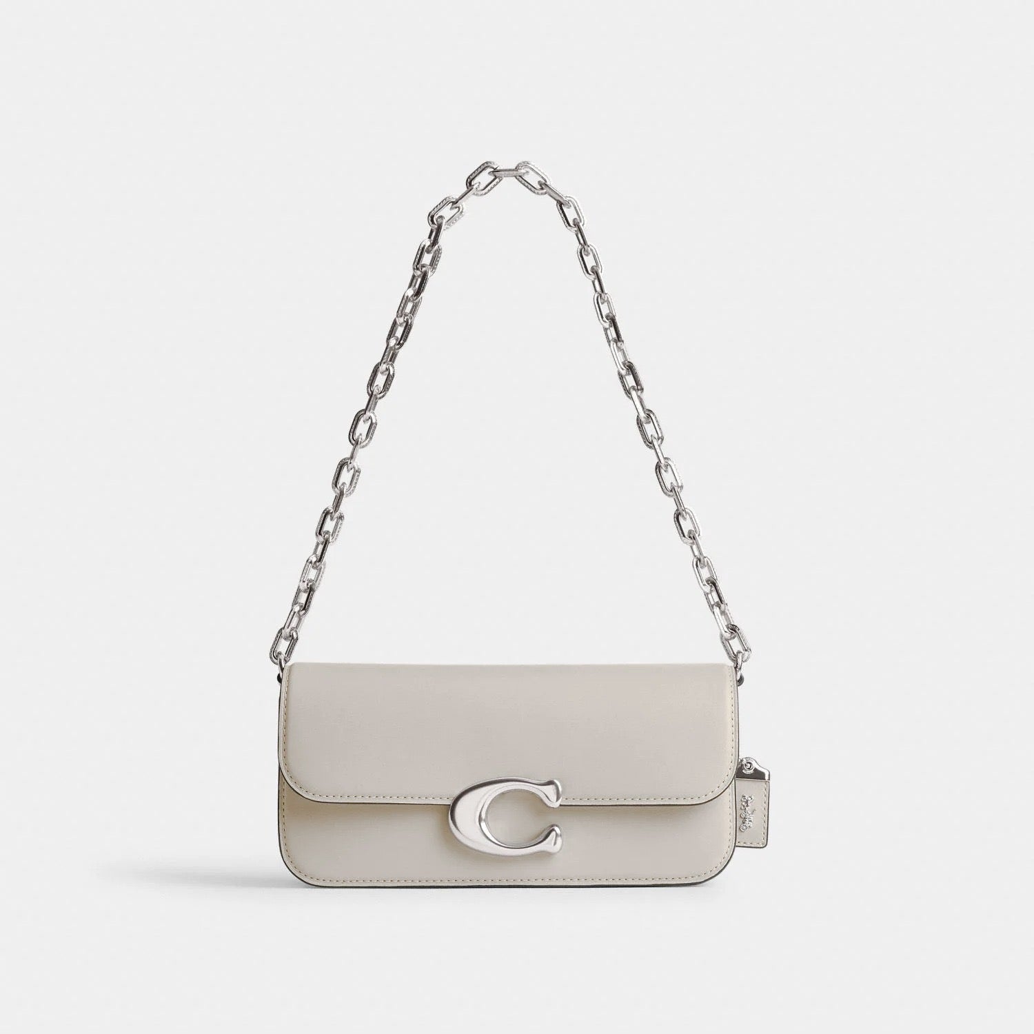 Coach Idol 23 white silver hardware