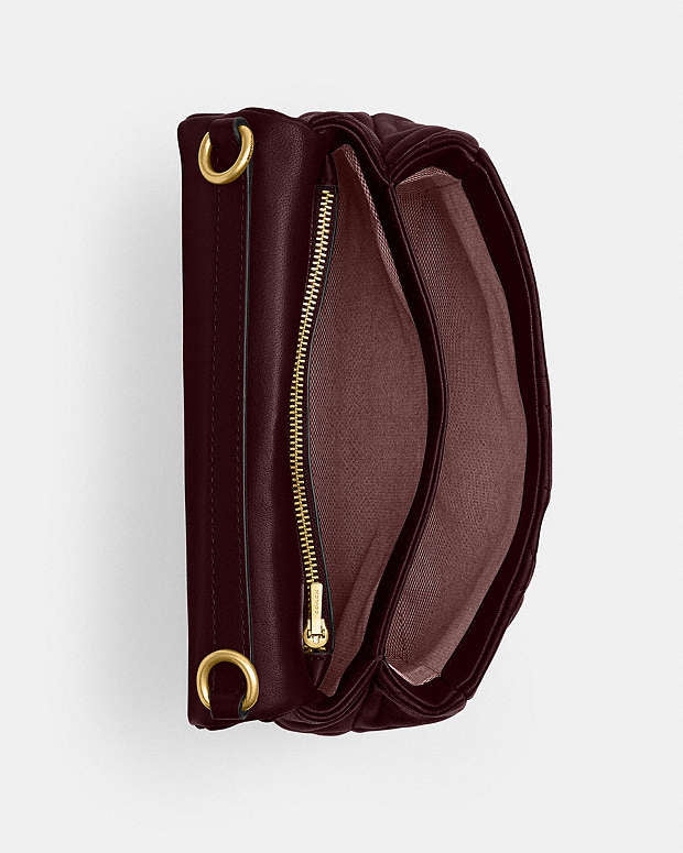 Times Square Tabby 20 Shoulder Bag With Quilting ( burgundy)