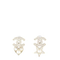 Vintage Chanel star & heart studs