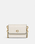 Coach Half Flap Card Case chalk