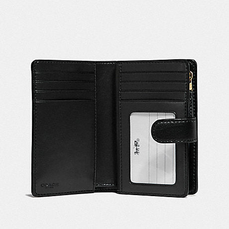 COACH MEDIUM CORNER ZIP WALLET IN SIGNATURE CANVAS