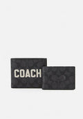 Men’s Wallet In Signature Canvas With Coach Graphic