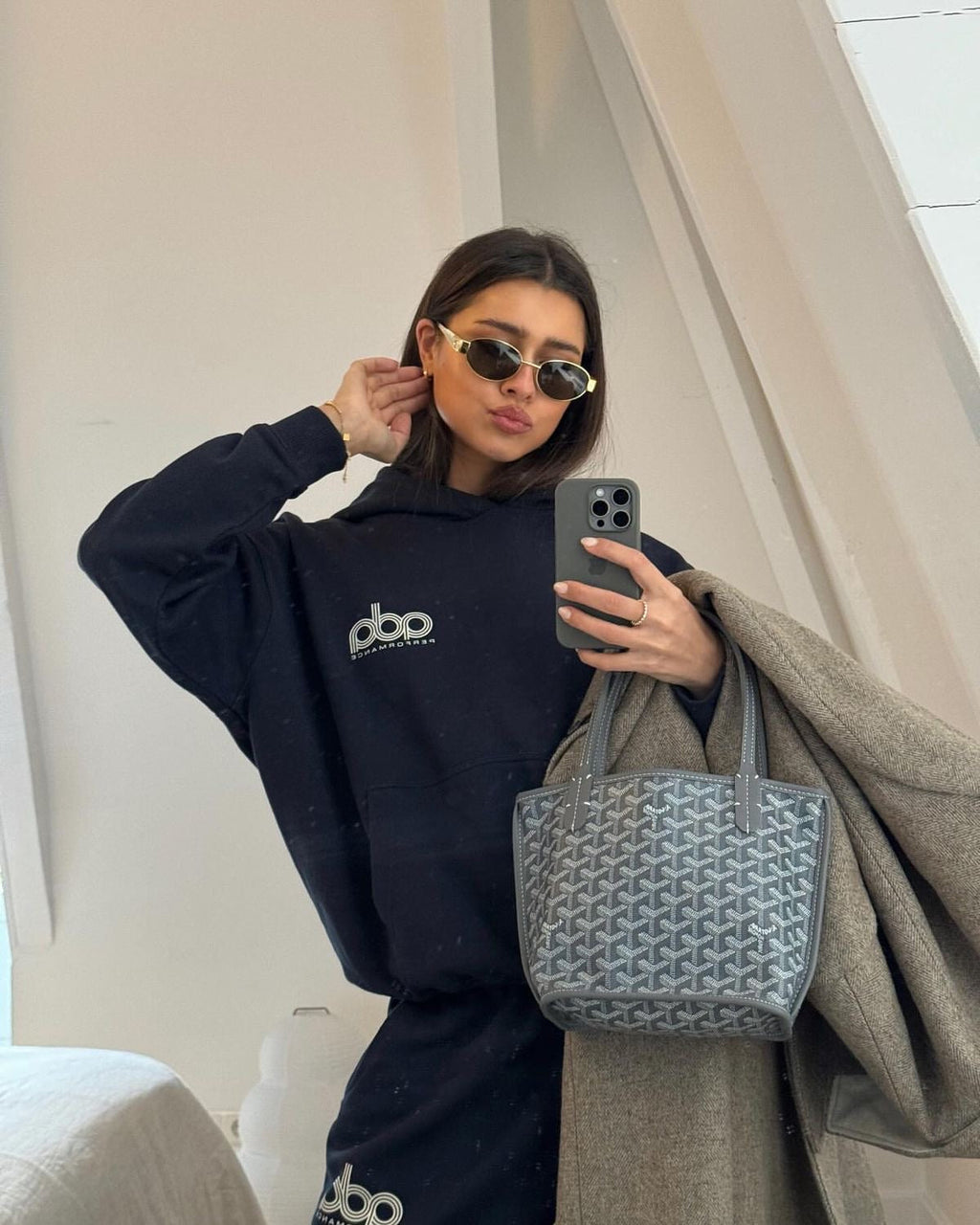 Goyard mini tote Grey