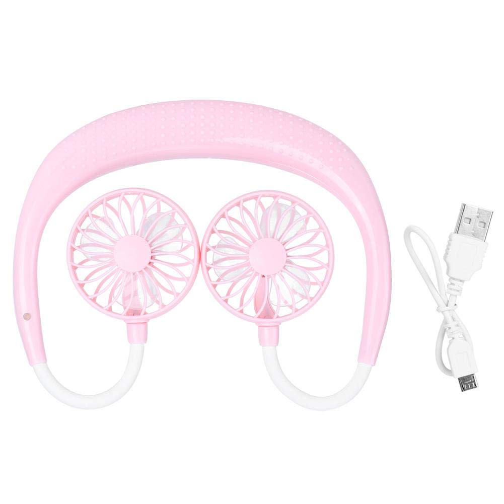 Portable Hand-Free Neck Hanging  Rechargeable Fan
