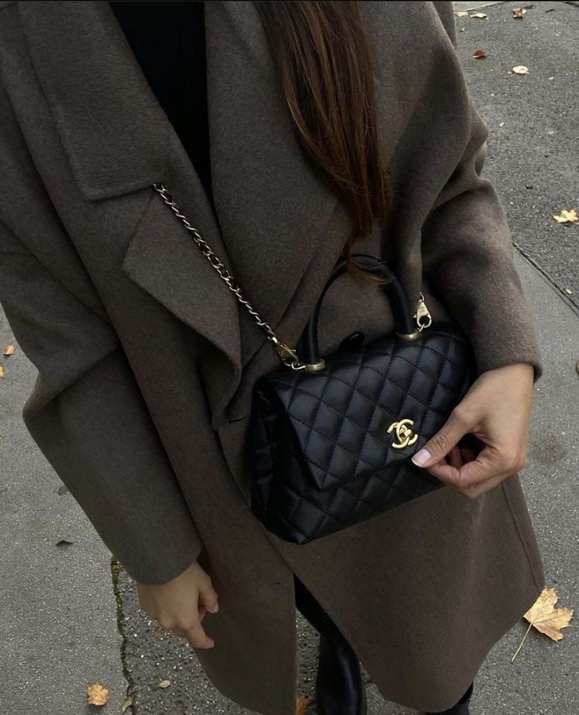 Chanel Coco Handle Flap quilted leather bag ( medium)