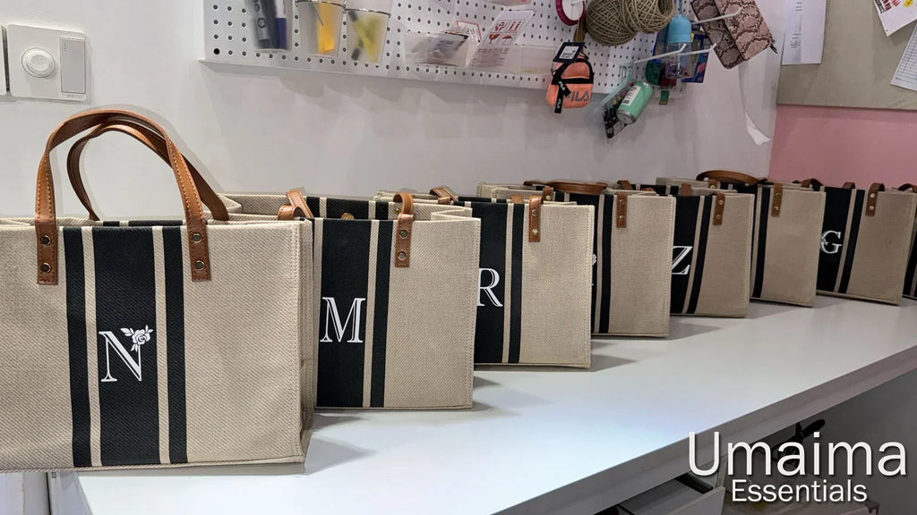 Exclusive Personalized Initial Customized Tote Bag
