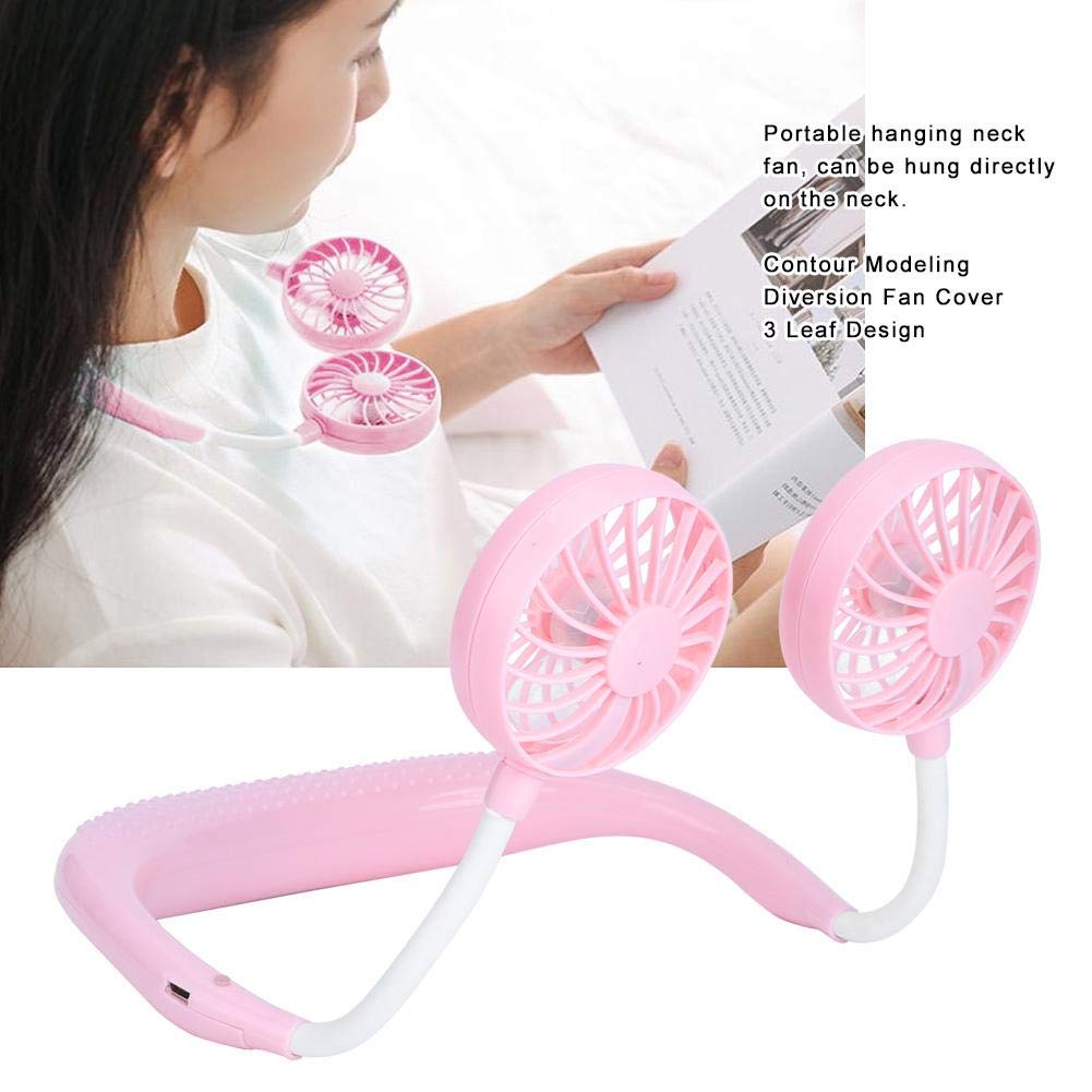 Portable Hand-Free Neck Hanging  Rechargeable Fan