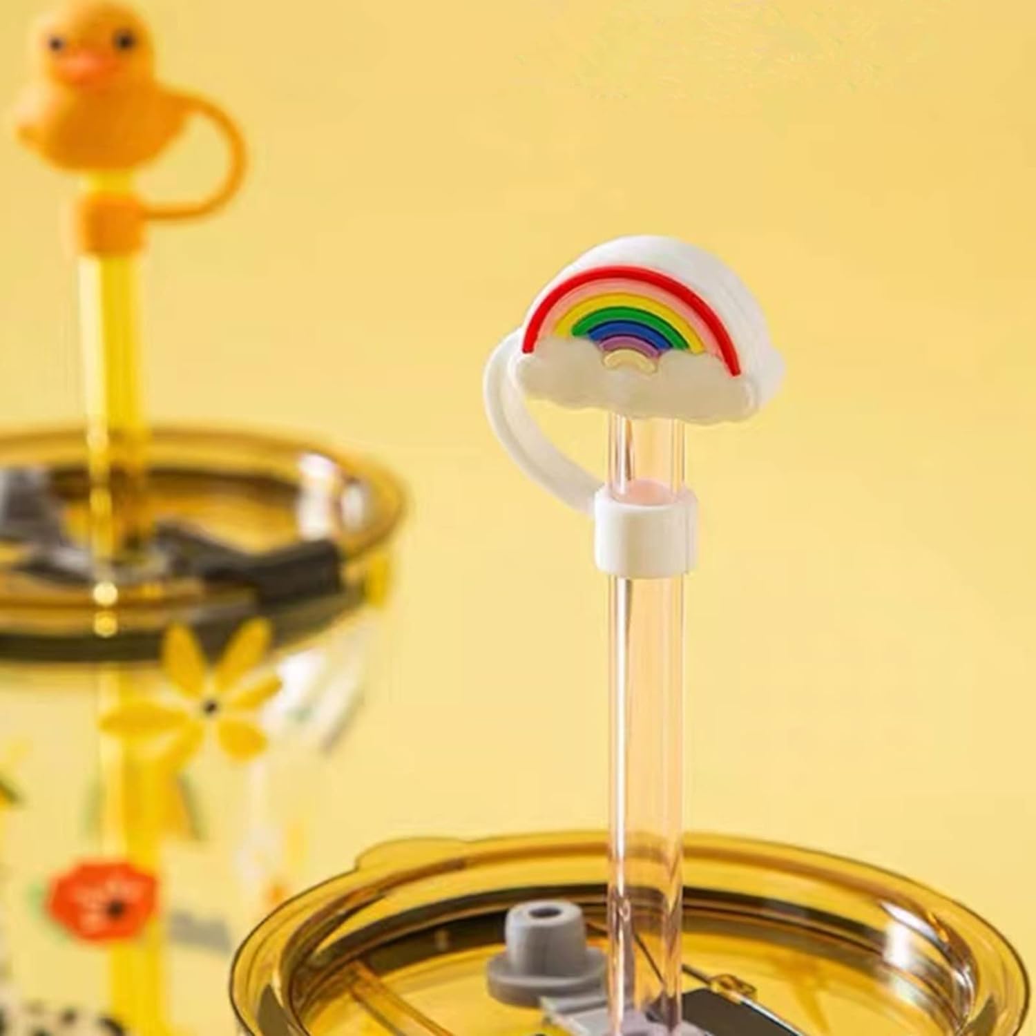 Rainbow Clouds Straw Topper