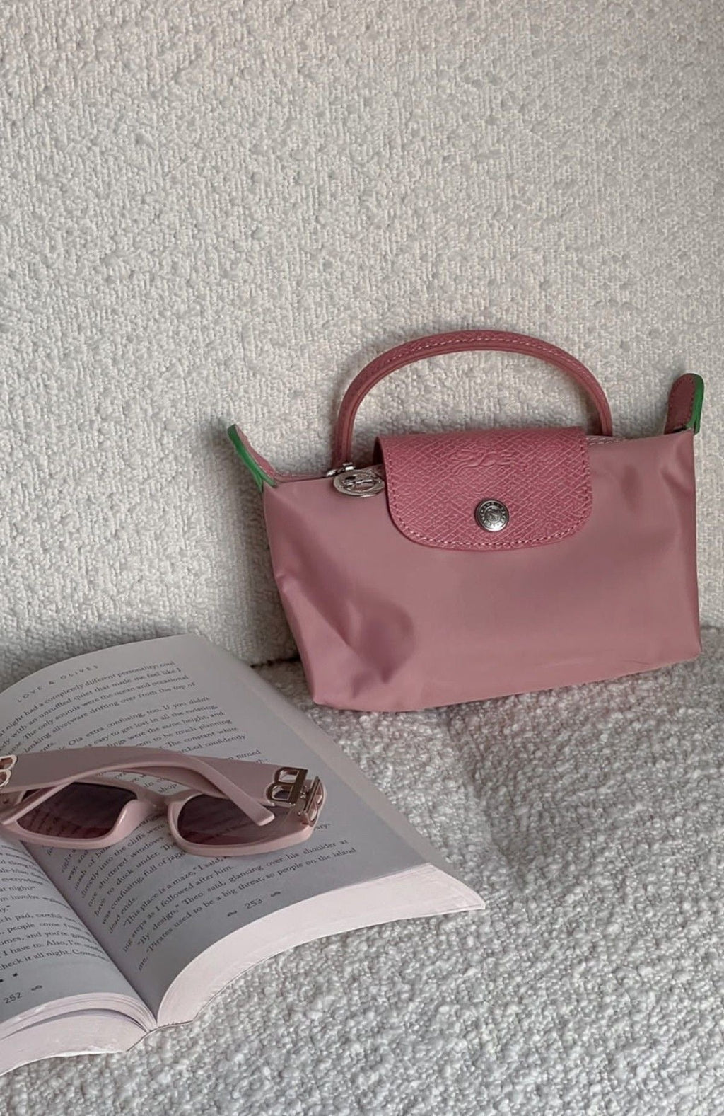 LE PLIAGE ORIGINAL POUCH WITH HANDLE
Petal pink - Recycled Canvas