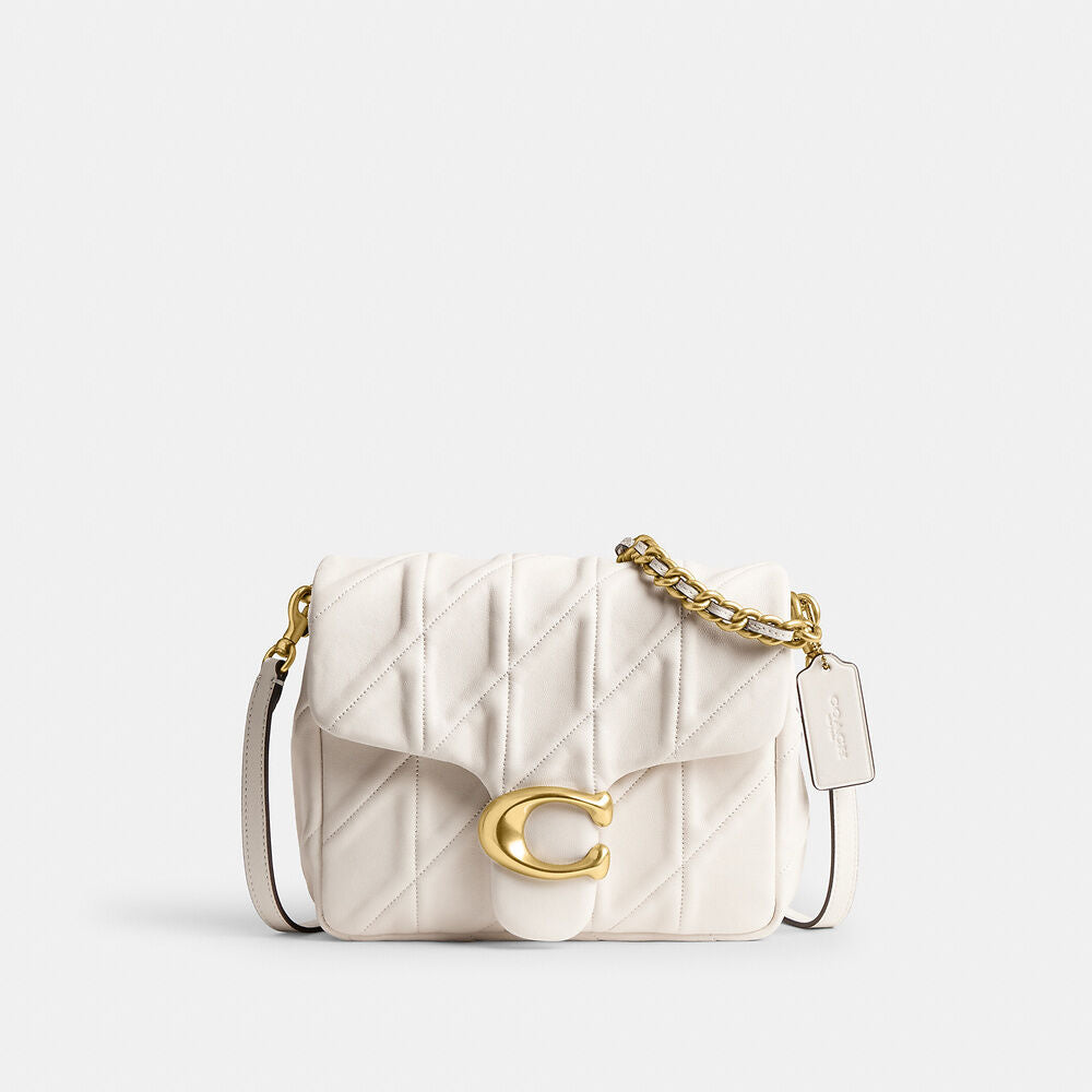Times Square Tabby 20 Shoulder Bag With Quilting ( chalk)