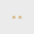TRIOMPHE RHINESTONE STUDS IN STRASS AND BRASS WITH GOLD FINISH
