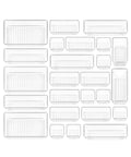 Acrylic organizers ( set of 4 )