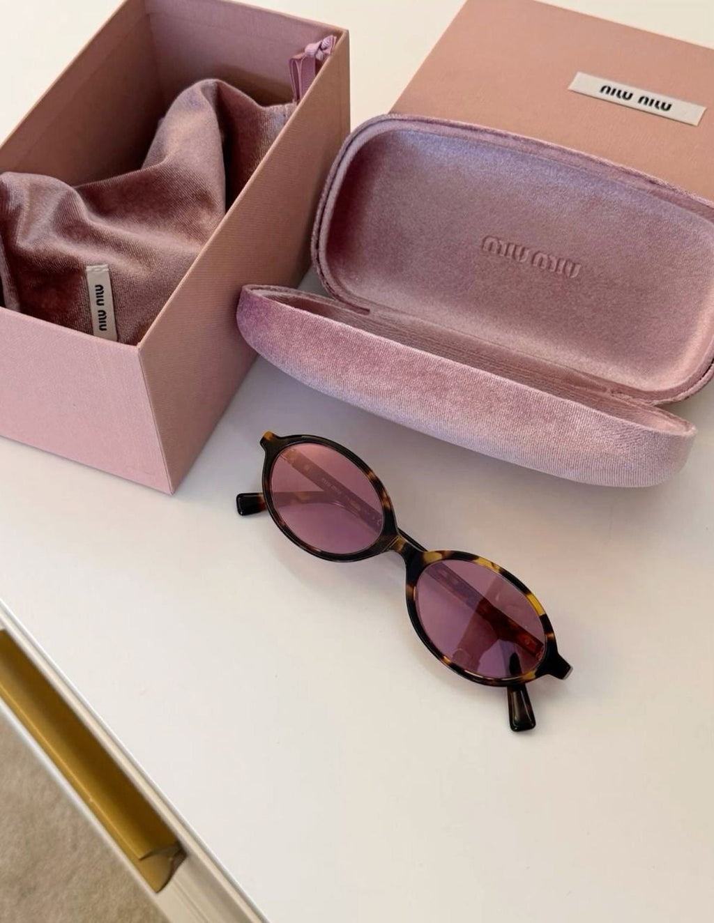 Miu Miu thin frame Brown