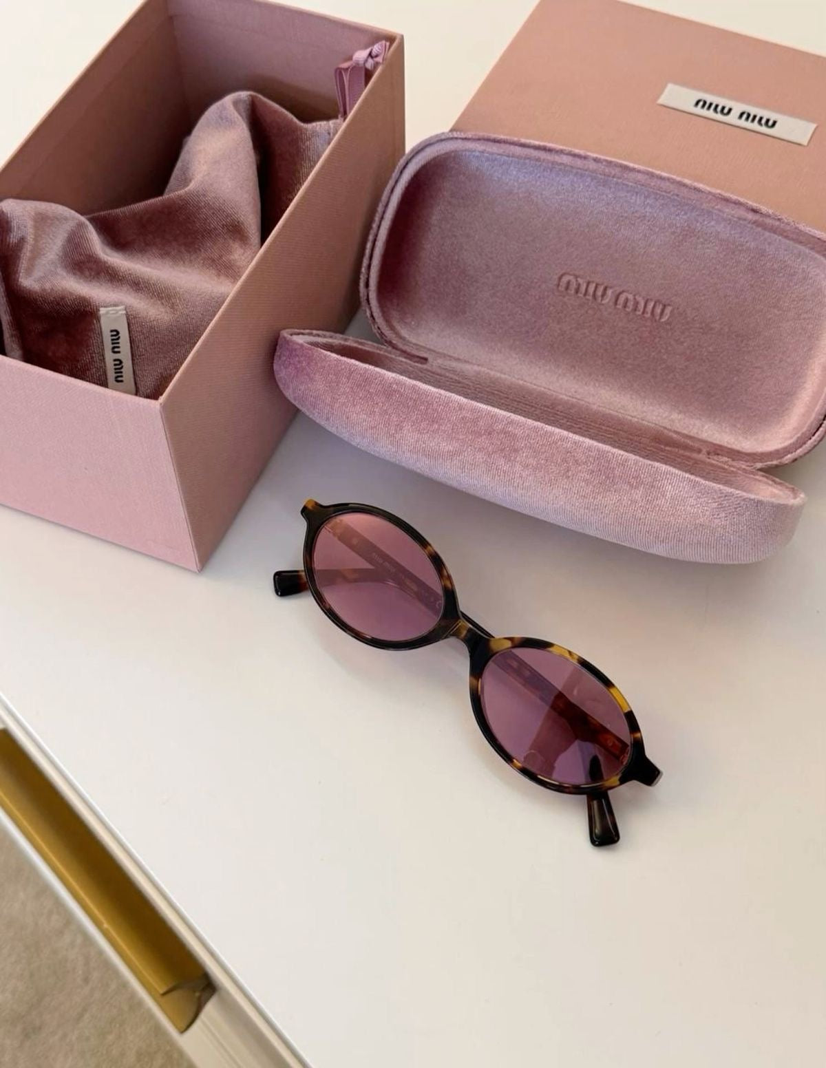 Miu Miu thin frame Brown