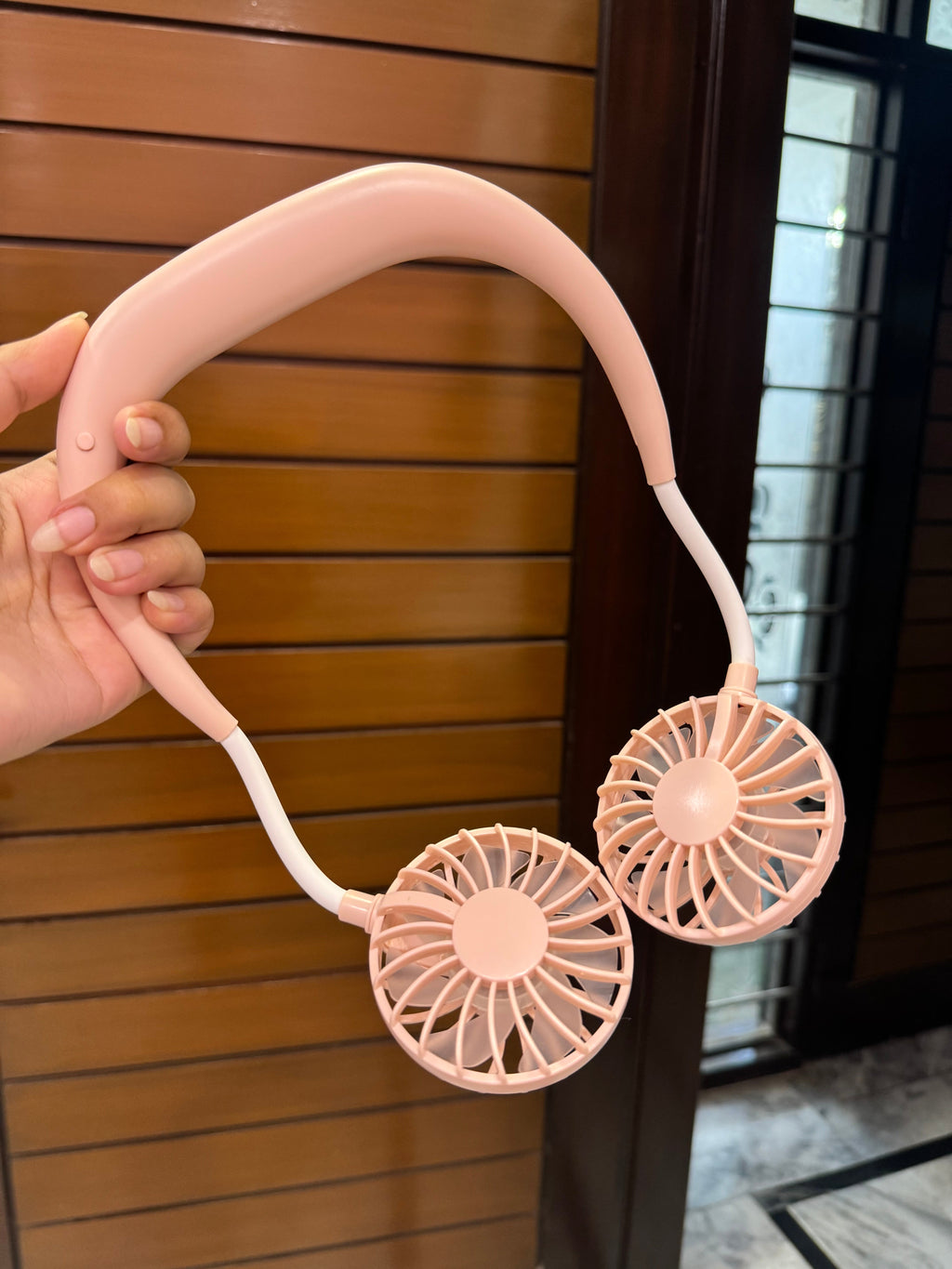 Portable Hand-Free Neck Hanging  Rechargeable Fan