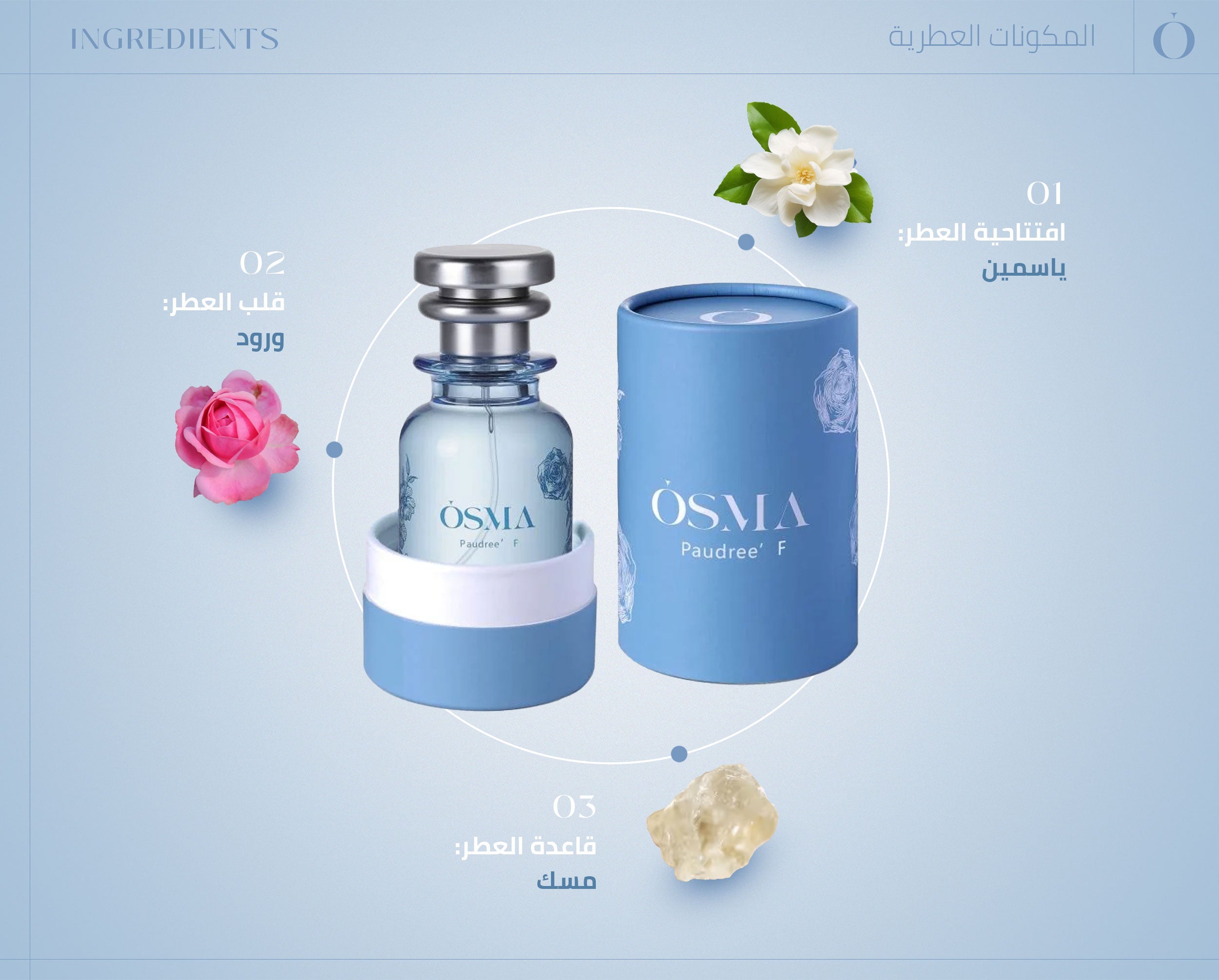 Paudree F Perfume 20ML
Roses and musk
