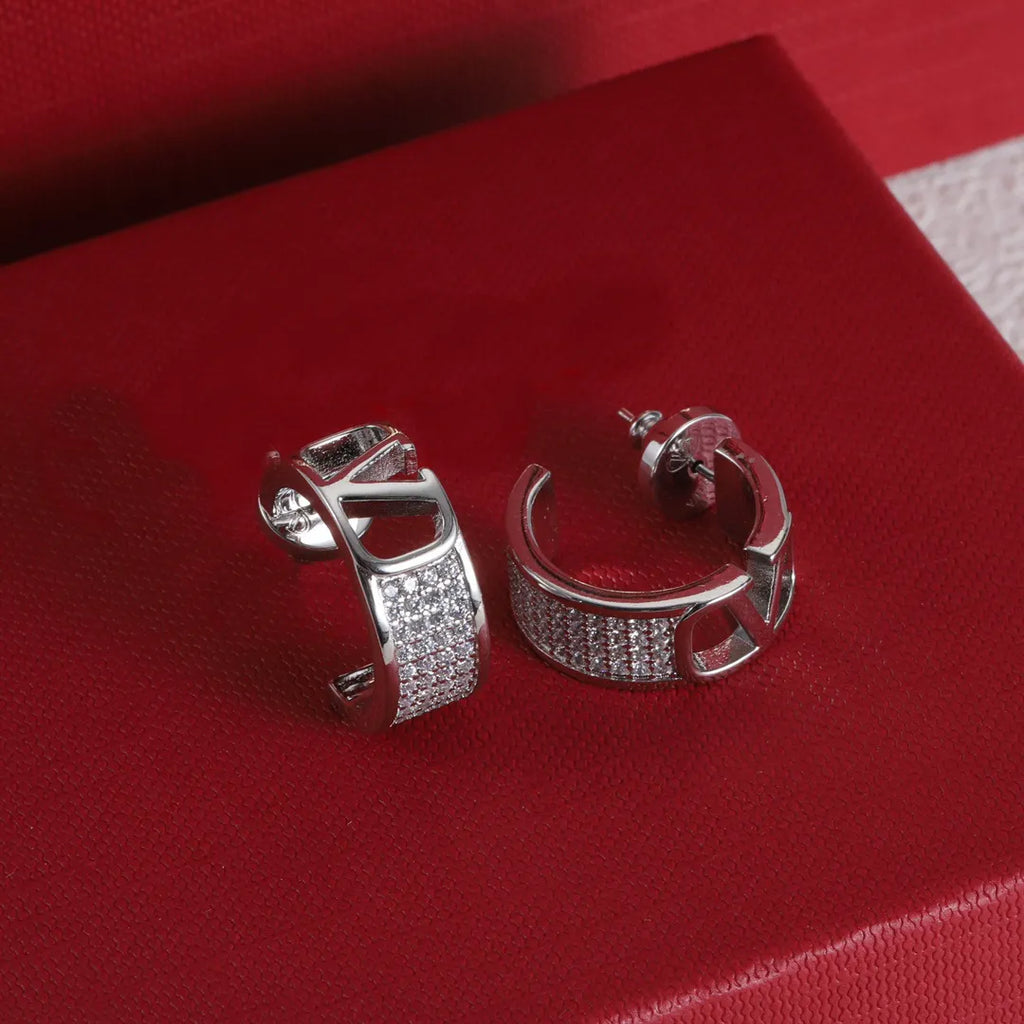 Valentino Garavani VLogo Signature Hoop earrings silver