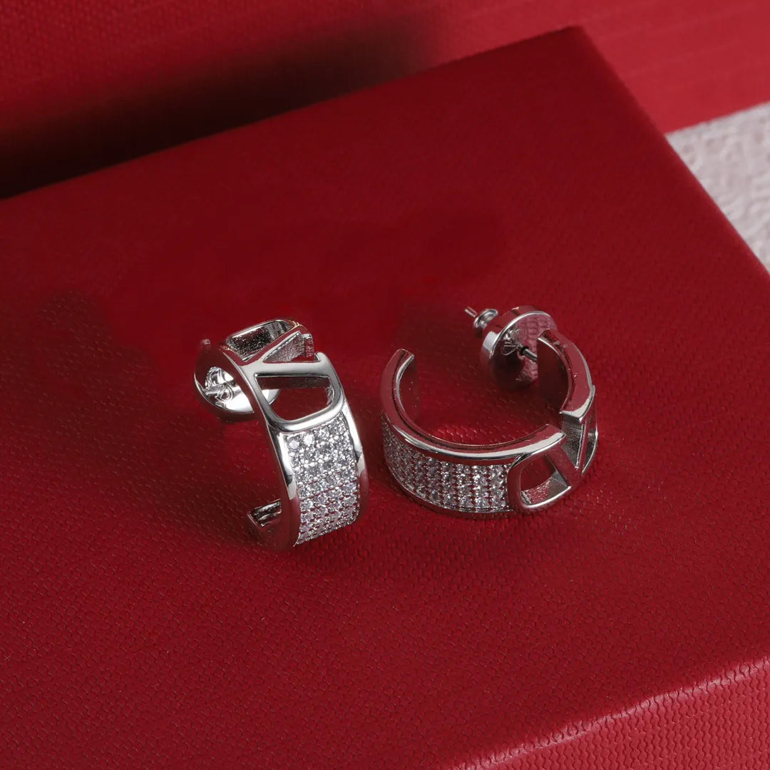 Valentino Garavani VLogo Signature Hoop earrings silver