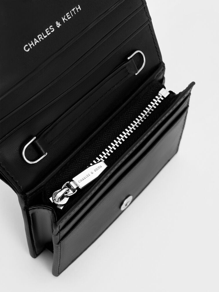 Sloane Chain-Handle Wallet - Noir