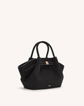 Hana Mini Faux Suede Tote Bag - Black