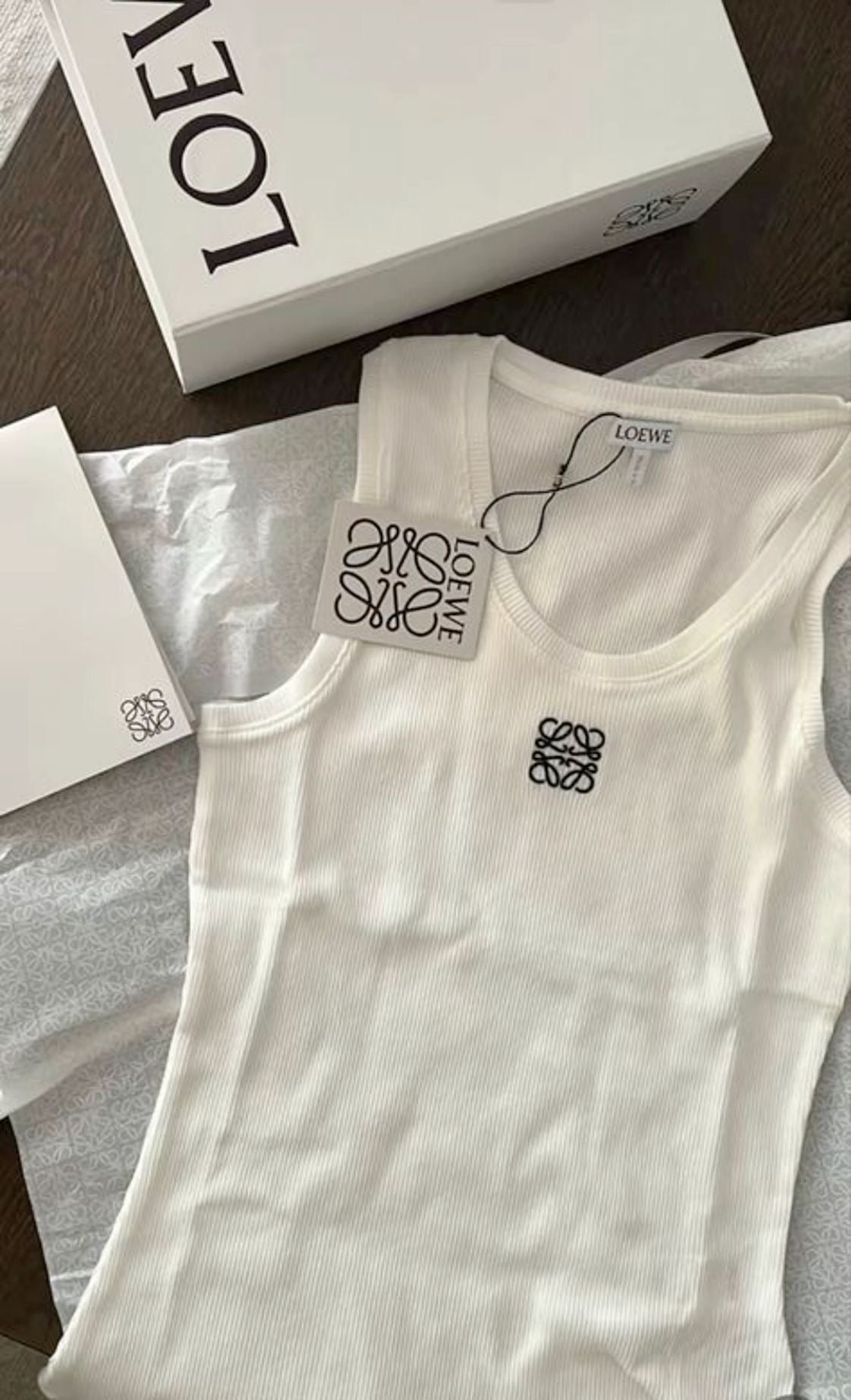 Loewe Anagram tank top  white