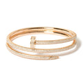 Cartier JUSTE UN CLOU BRACELET, DOUBLE, HALF-PAVED