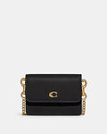 Coach Half Flap Card Case black