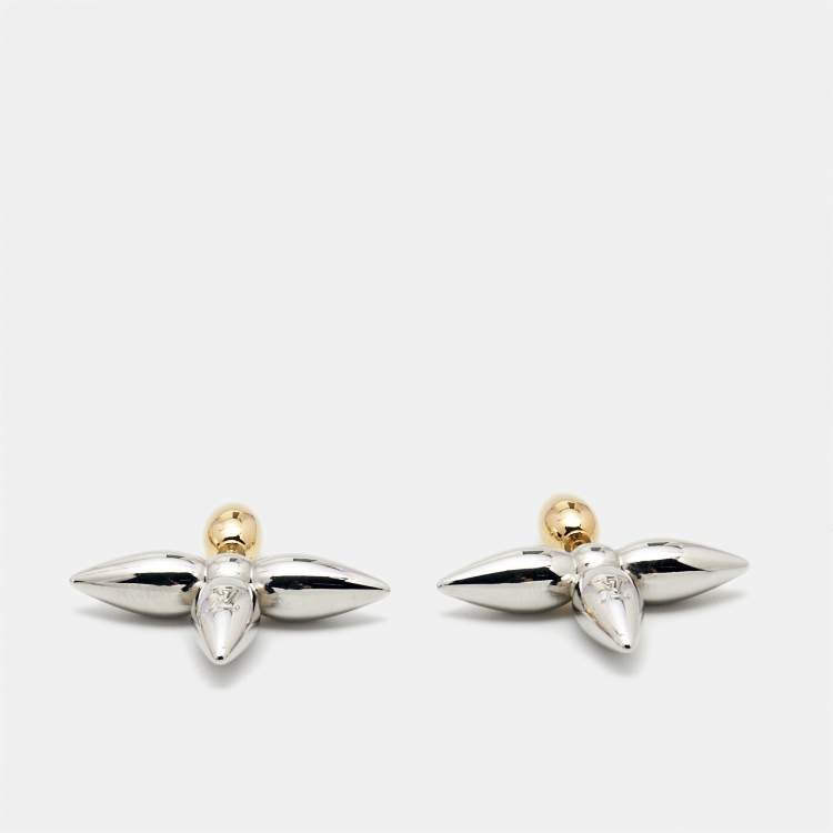 Louis Vuitton Louisette Macro Two Tone Earrings