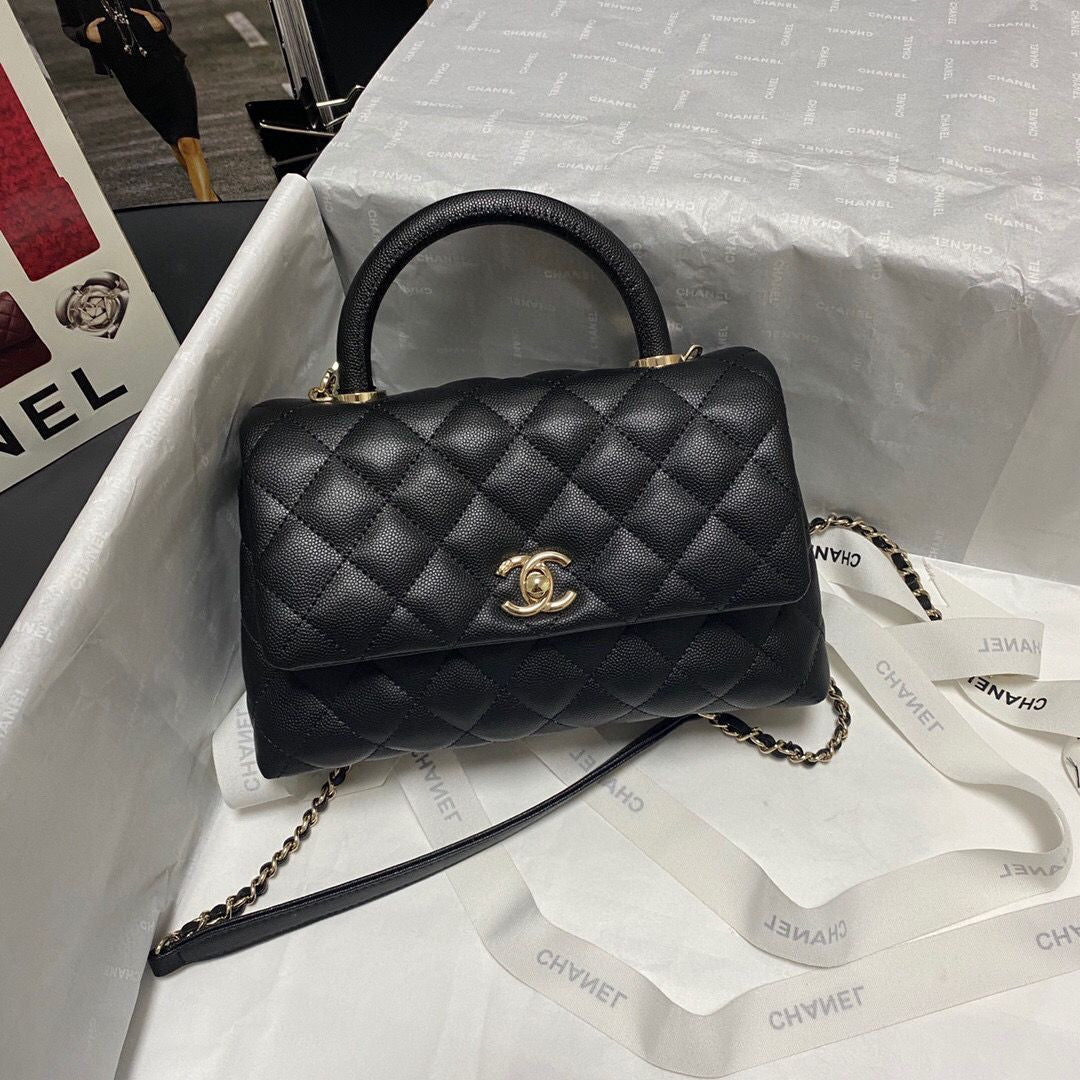 Chanel Coco Handle Flap quilted leather bag ( medium)