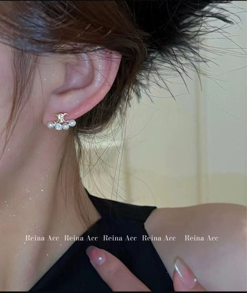 Celine pearl studs
