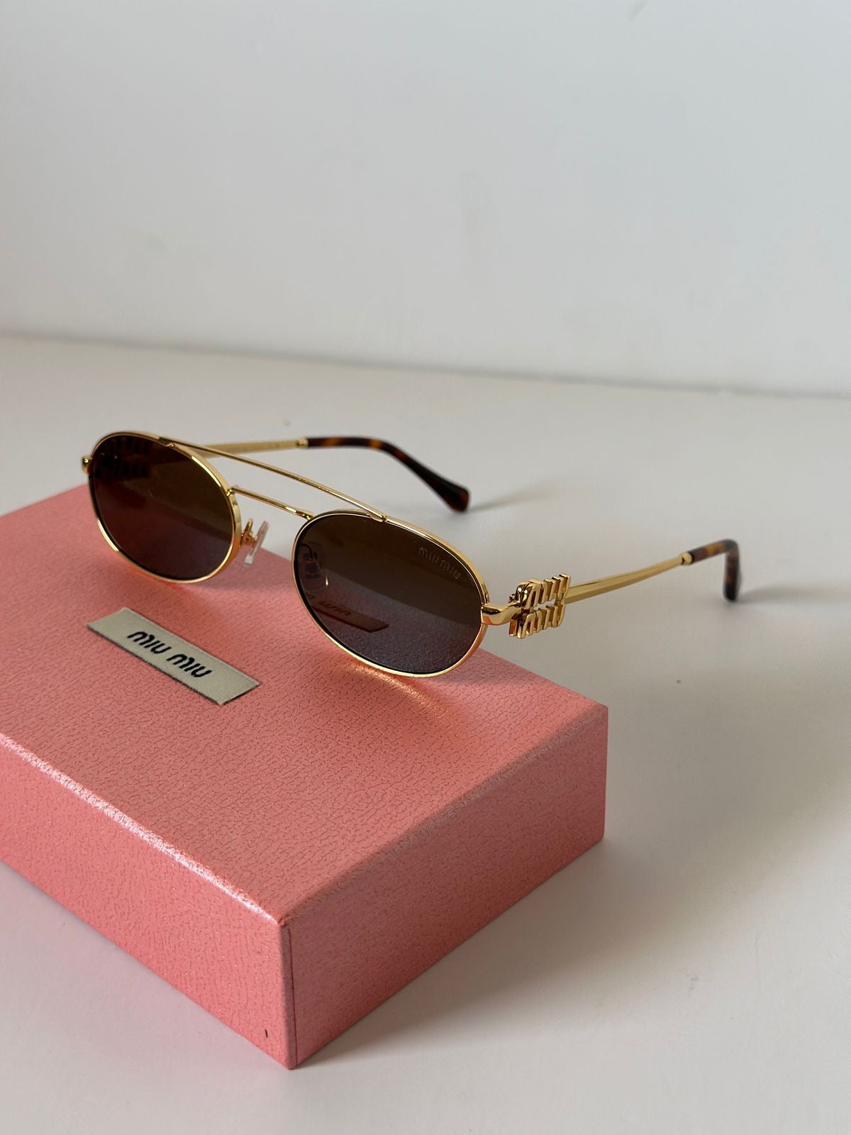 Miu miu metal frame glasses