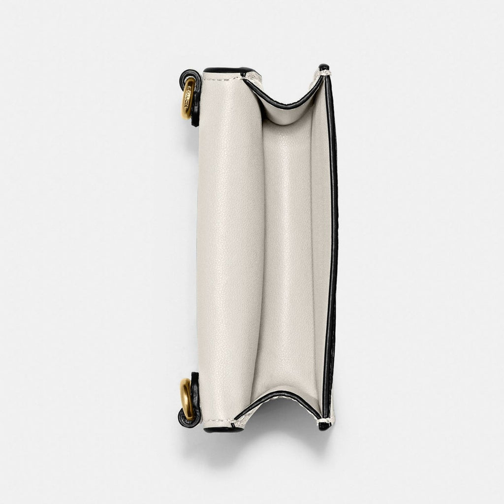 Coach Half Flap Card Case chalk