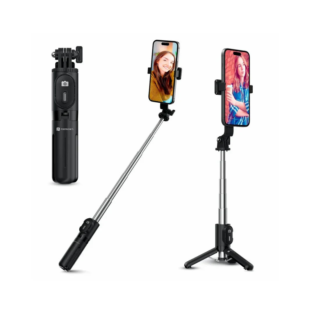 3 IN1 Pocket Size Selfie Stick with light