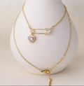 Minimal heart necklace