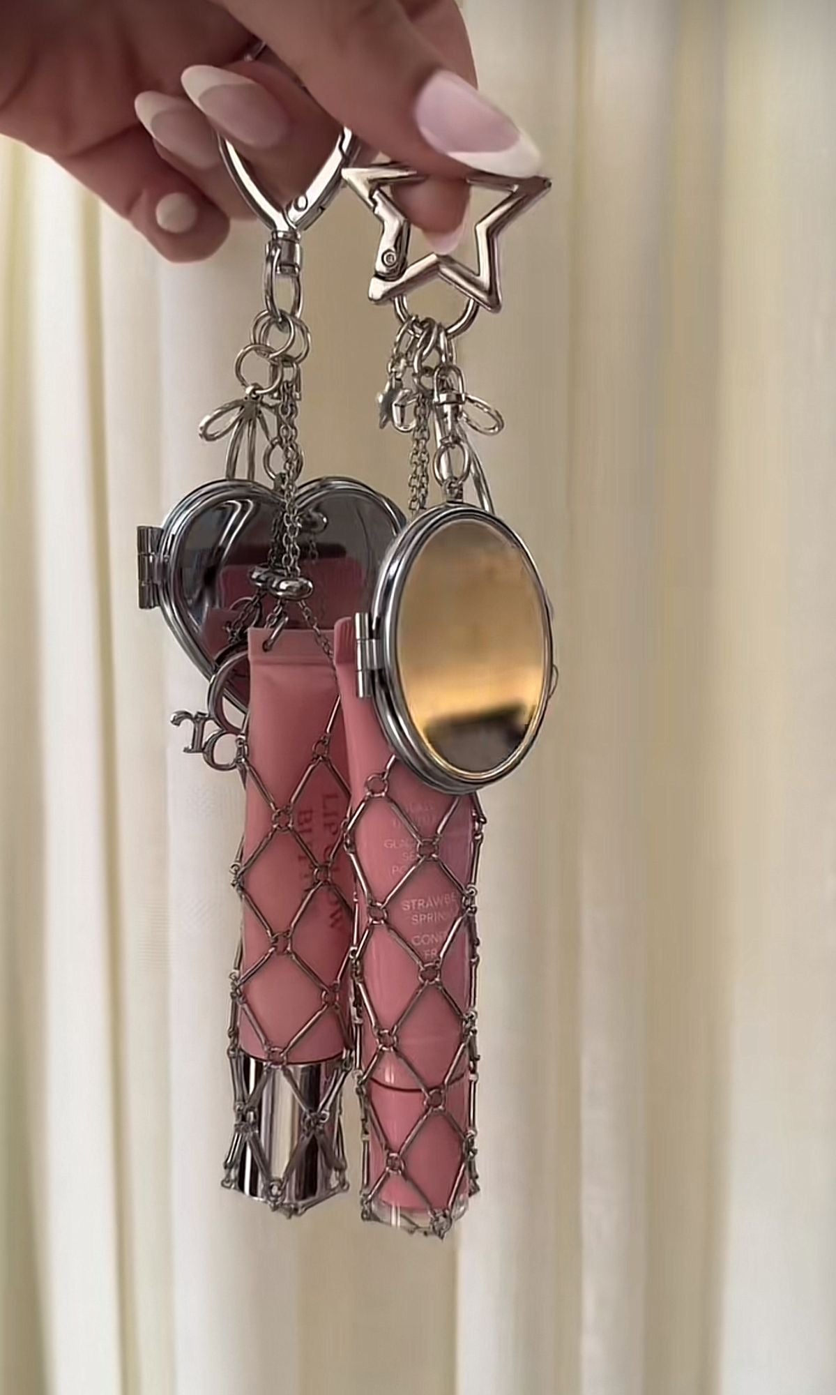 Pinterest Lipgloss bag charm