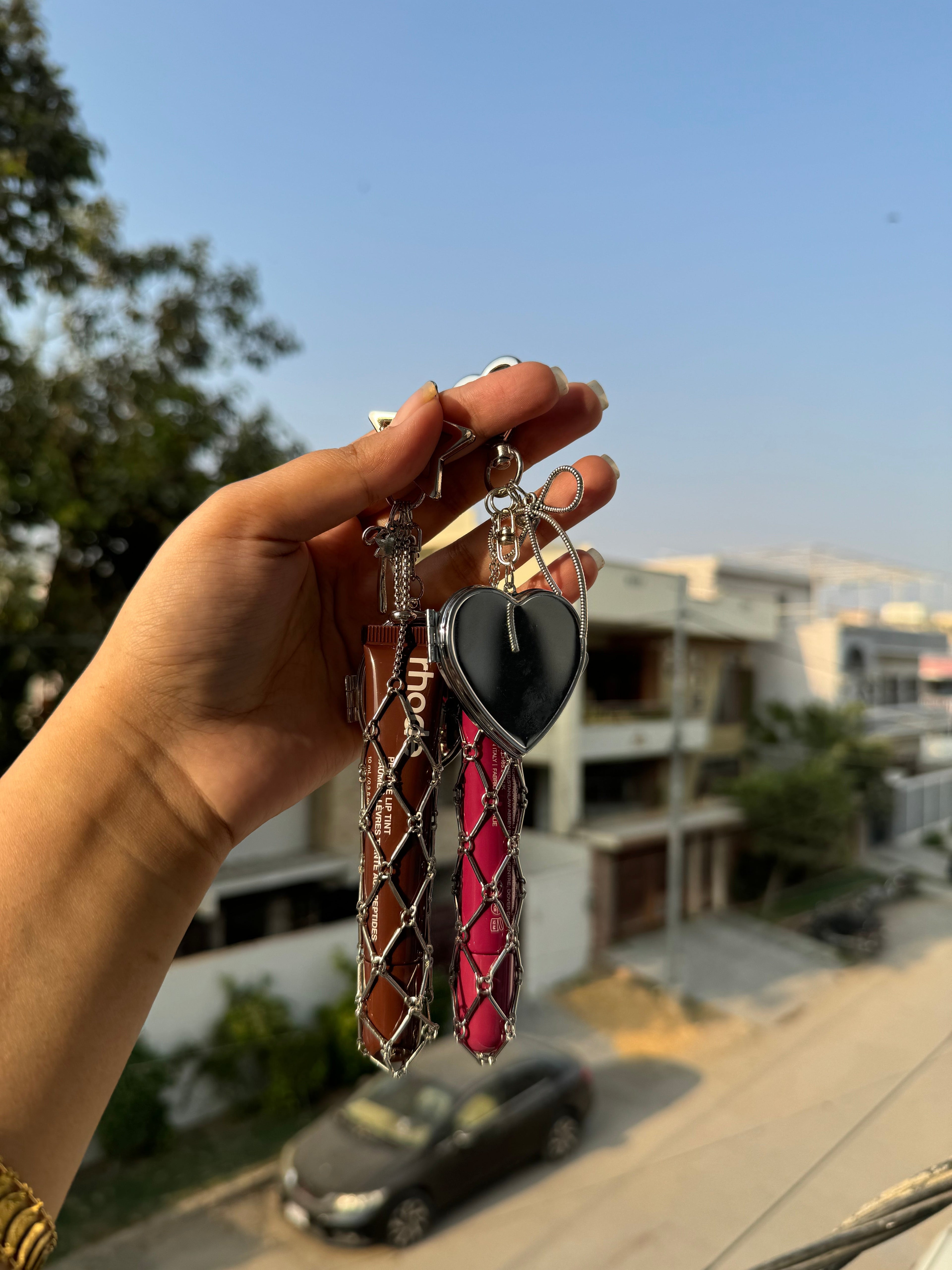 Pinterest Lipgloss bag charm