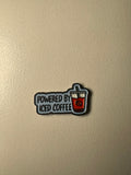 Powder by iced coffee