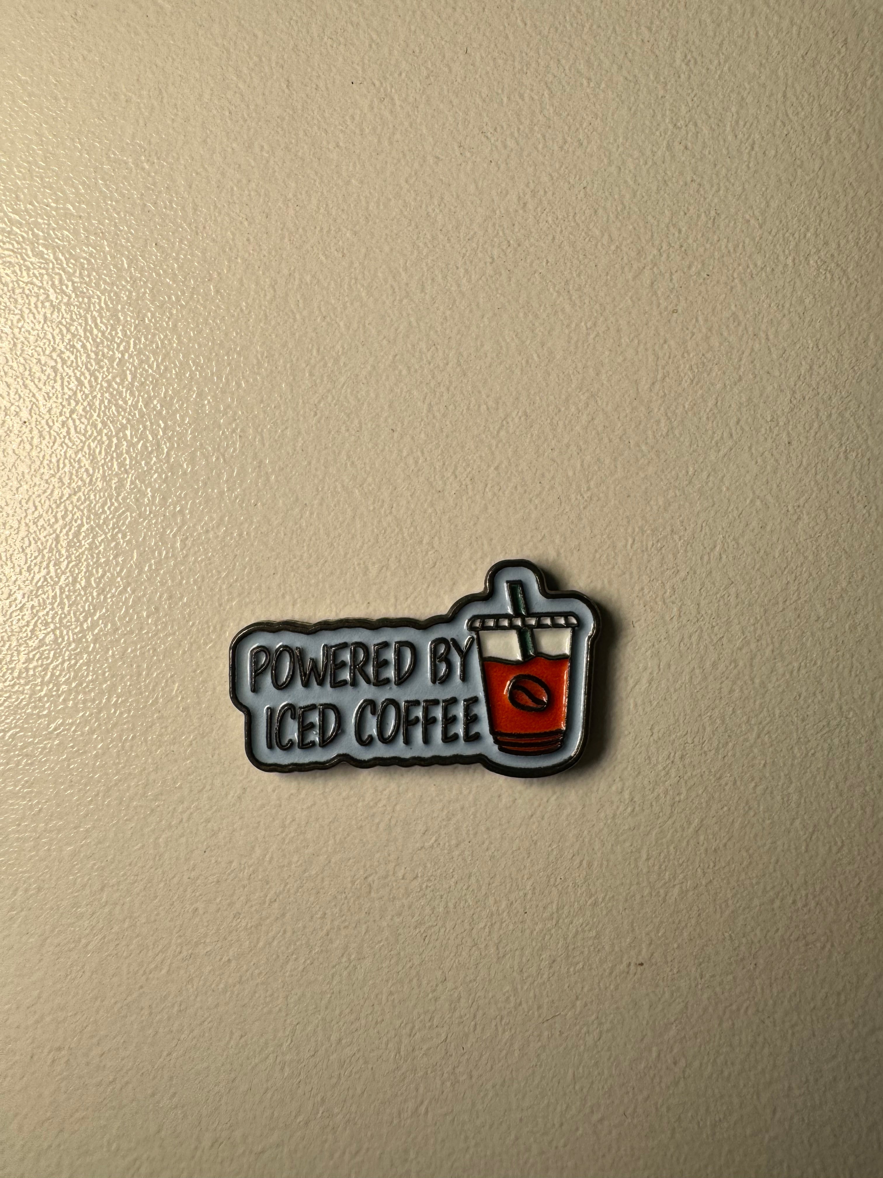 Powder by iced coffee