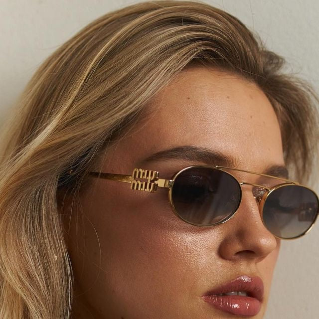 Miu miu metal frame glasses