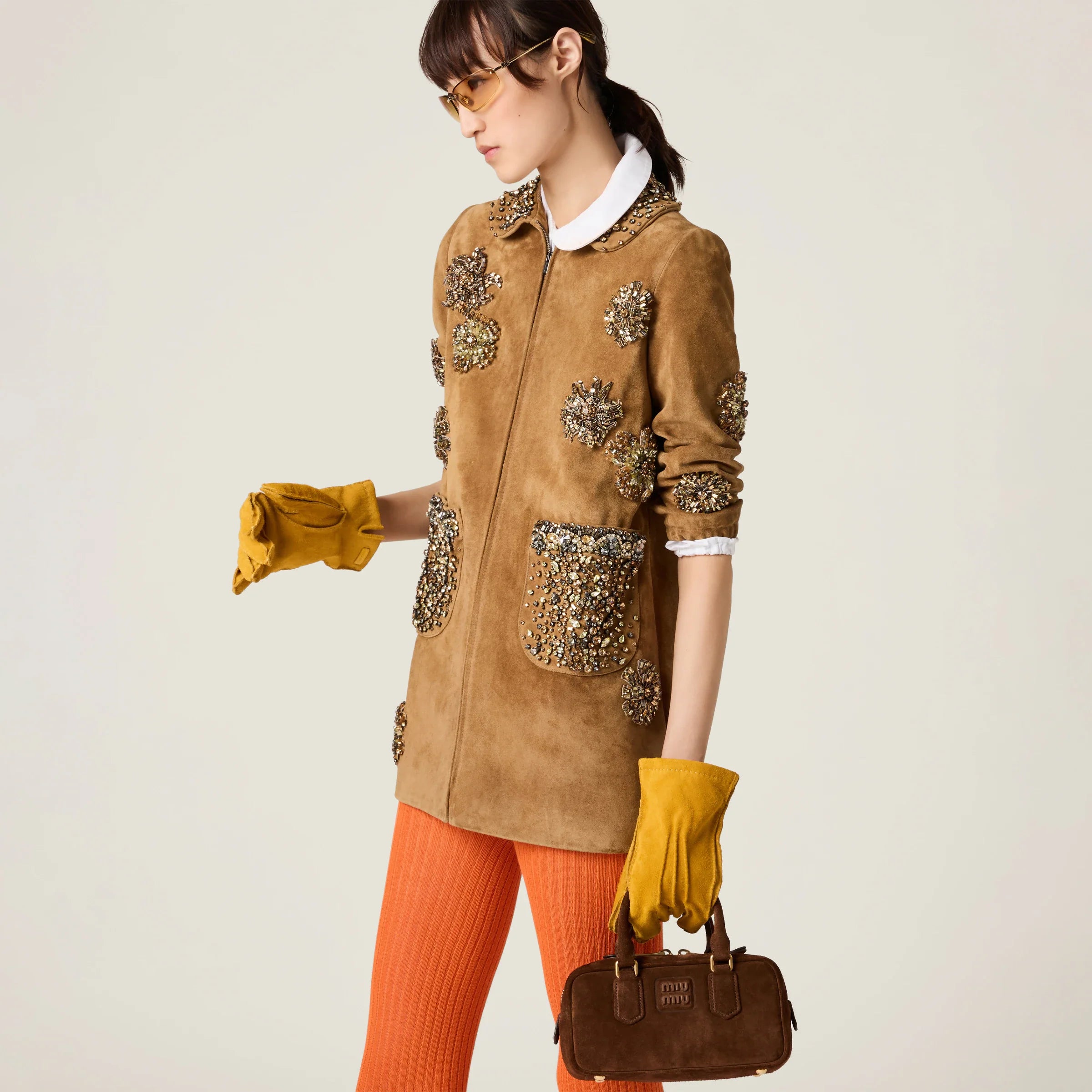 Miu Miu
Arcadie suede bag