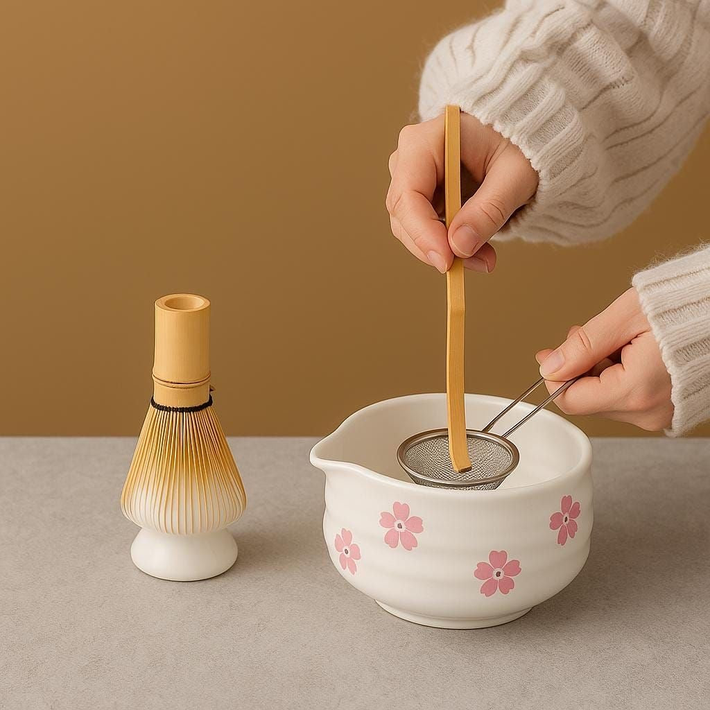 Matcha making set 🍵🌸